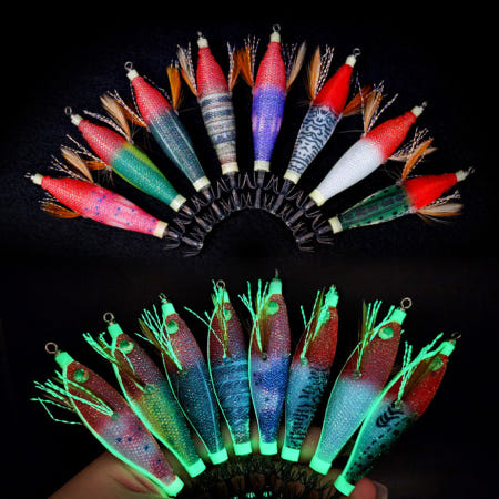 무겐 무한에기 고추장 에디션 55사이즈 야광 틴셀 쭈꾸미 갑오징어 두족류에기