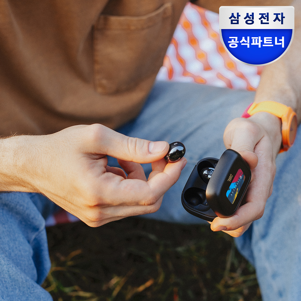 삼성전자 JBL LIVE BUDS3 블루투스 무선 이어폰 디스플레이케이스 블랙