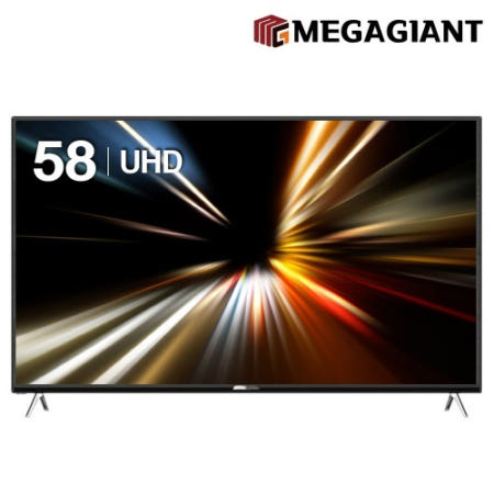 메가자이언트 메가TV 147cm(58인치) 4K 울트라HD 일반 원룸 호텔 아파트 중소기업TV K5801TU 스탠드설치