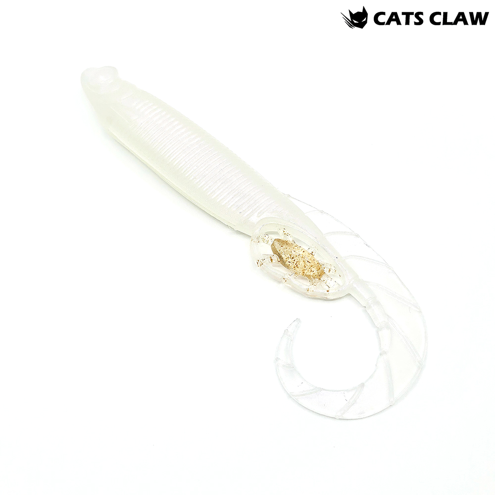 캣츠크로우 모비딕테일 광어다운샷웜 029 화이트퍼플, 12.7cm(5인치) - 메인 이미지