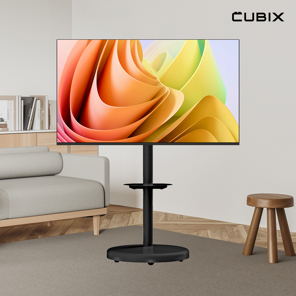 무빙큐빅스 블랙에디션 삼탠바이미 139cm(55인치) UHD 4K QLED 스마트티비 셋트 이동식 TV 삼텐바이미 중소바이미 - 메인 이미지