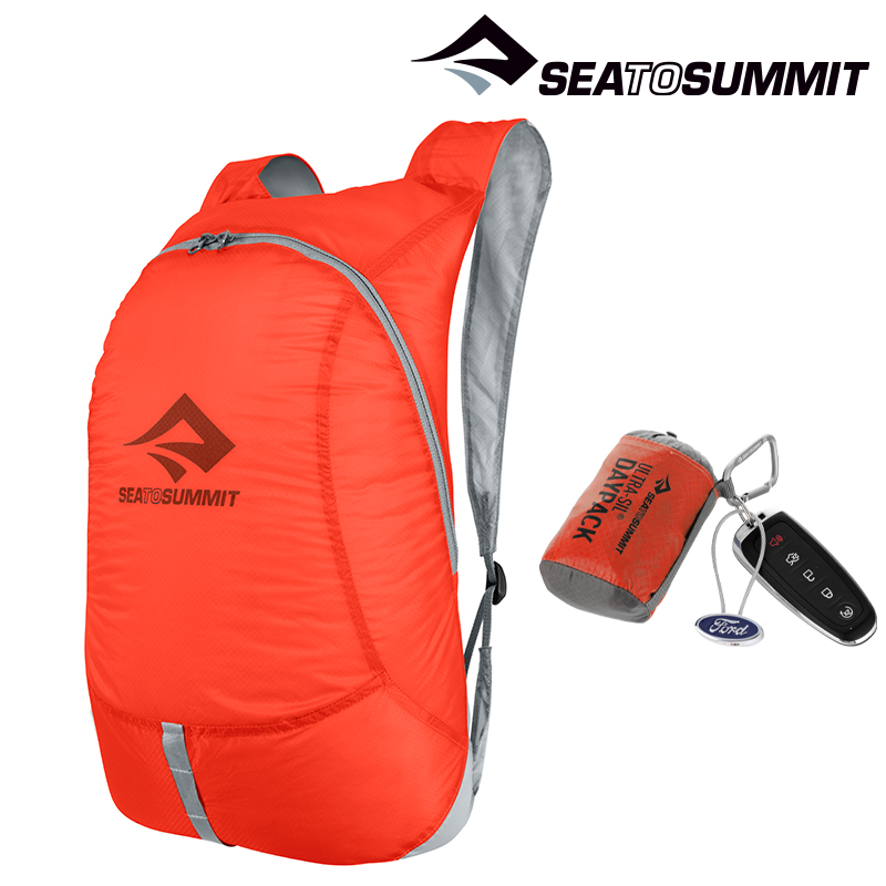 씨투써밋 울트라실 데이팩 20L 스파이시 오렌지 초경량 휴대용 여행 등산 배낭 백팩