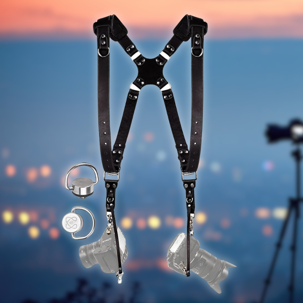 코이로 C 카메라 가죽 듀얼스트랩 투바디 더블 하네스 DSLR 미러리스 - 상세 이미지 2