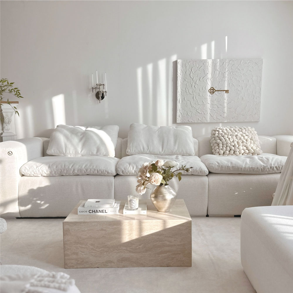 반트 슬롱 메모리폼 4.5인 모듈 패브릭소파