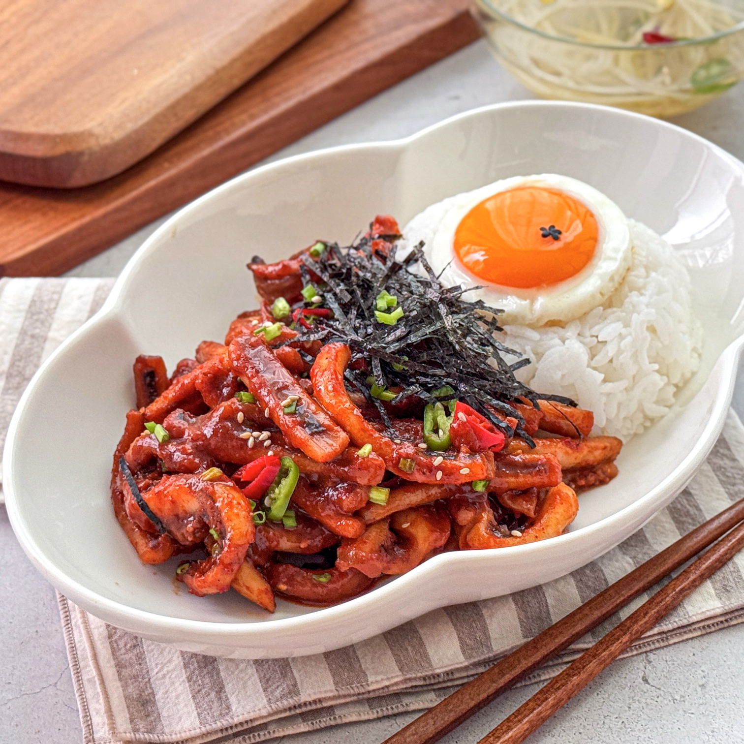 인생식탁 인생오볶 매콤 오징어볶음 2인분 400g 밀키트 캠핑요리 - 상세 이미지 4