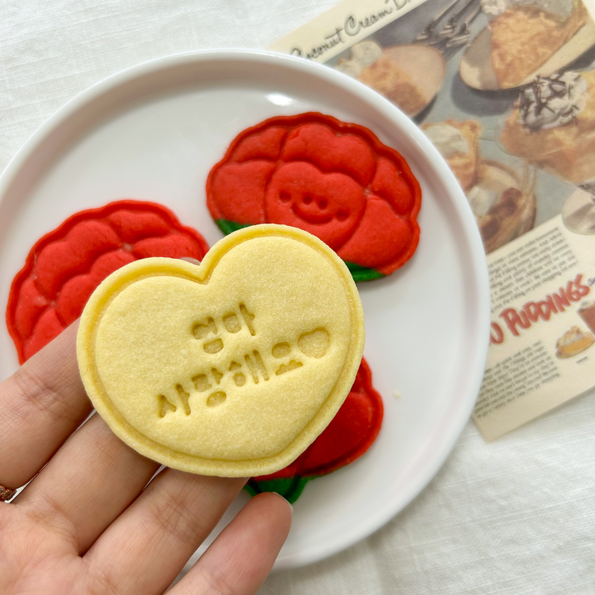 엄마 사랑해요 하트 쿠키틀 쿠키커터 가정의 달 어버이날 스승의날 꽃 선물 - 메인 이미지