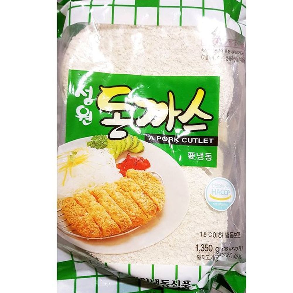 업소용 성원 돈까스 고품질 식당 식자재 돈까스 135gX10 경제적 : 매일여기서