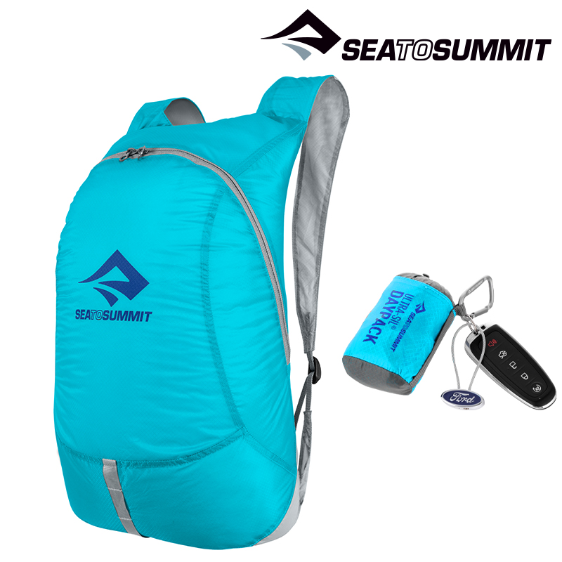 씨투써밋 울트라실 데이팩 20L 블루 아톨 초경량 휴대용 여행 등산 배낭 백팩