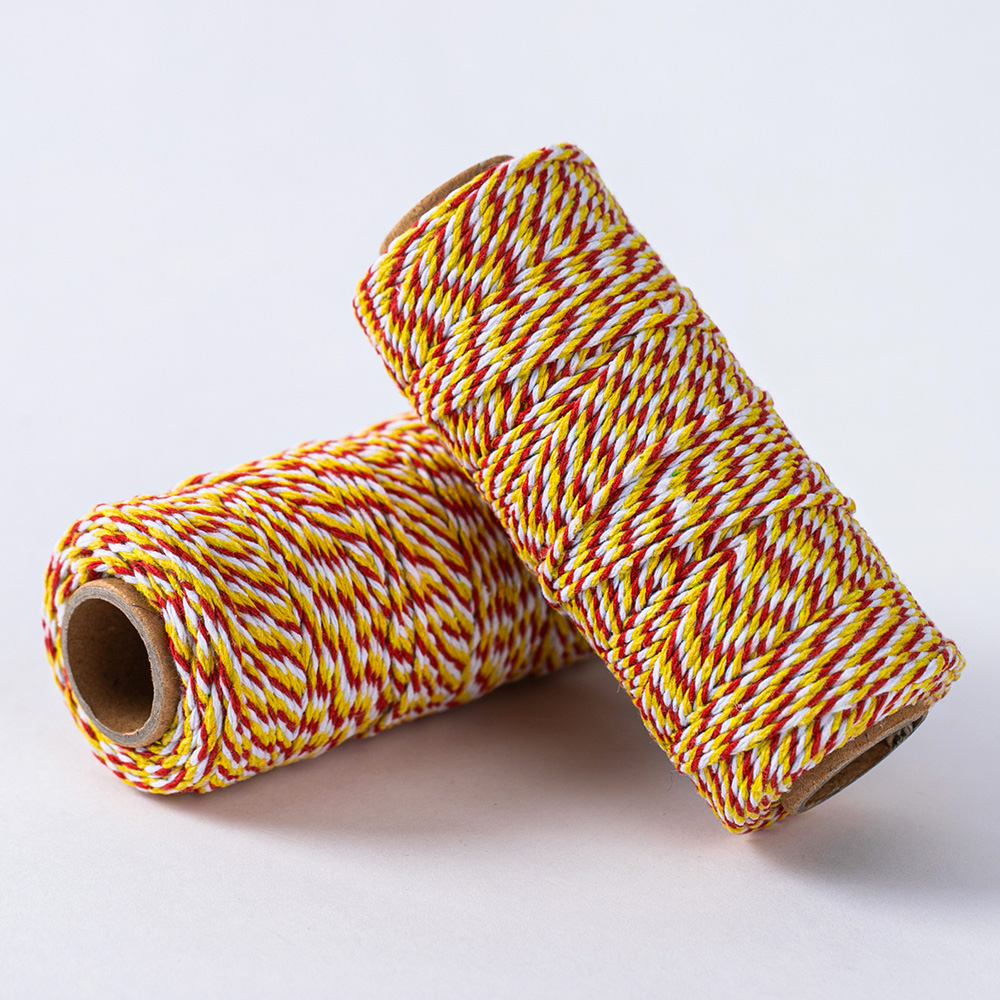 T (1롤) 트와인끈 2색줄 2mm 1롤 50m 텍줄 팔찌 데이지 - 상세 이미지 3