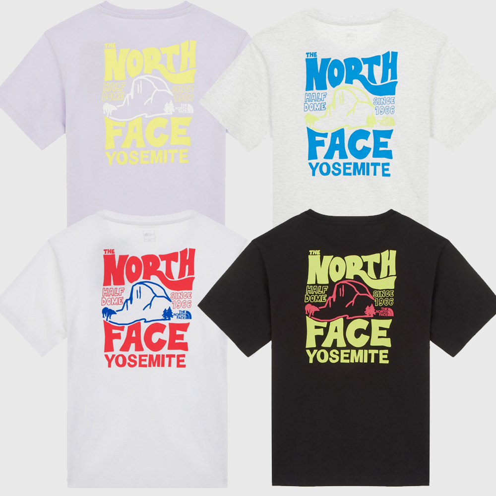 노스페이스 키즈 반팔 아동 주니어 하프돔 라운드티 NT7UR03S