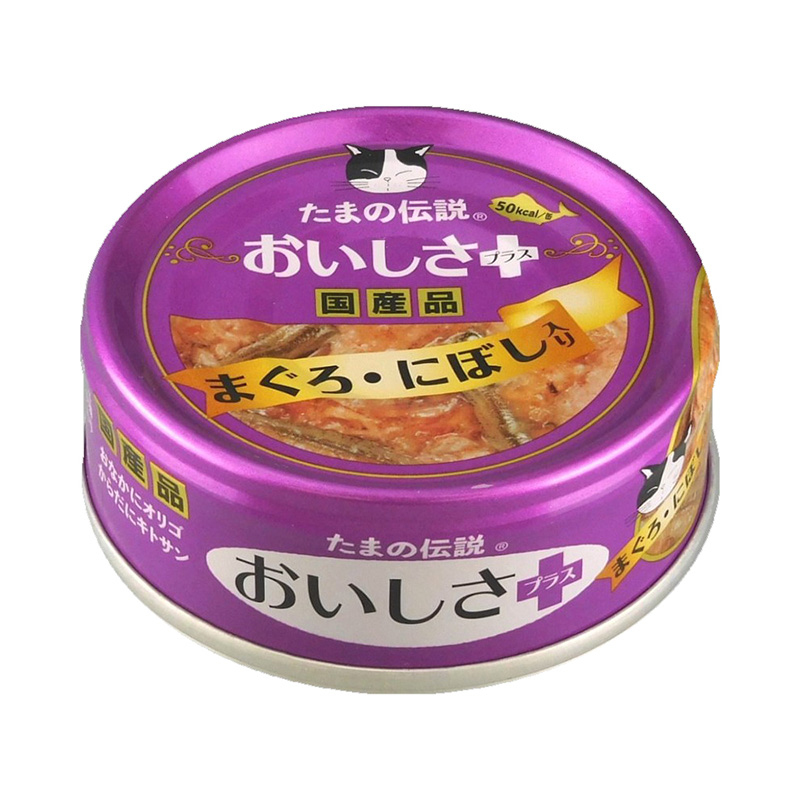 일본 참치 멸치 산요 타마의 전설 부드러움 플러스 70g 고양이사료 - 메인 이미지