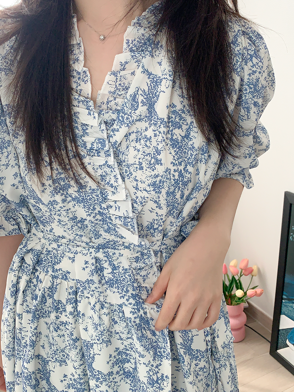 뜨왈 골프가운 로브가운 여성 라운지 샤워가운 잠옷 빅사이즈 뉴어 - 상세 이미지 4