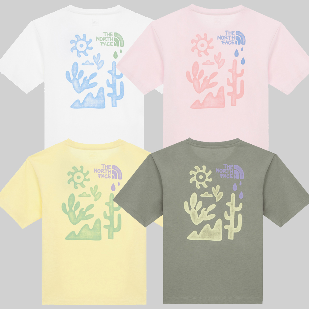 노스페이스 키즈 반팔티 아동 주니어 라운드 면티 NT7UR05S