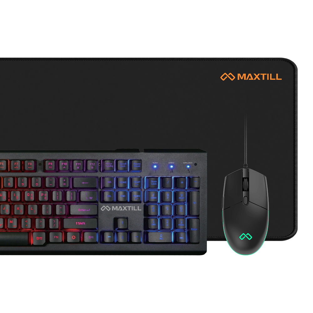 맥스틸 GMK330 키보드 마우스 세트 장패드포함 키마 콤보 오피스 키감좋은 사무용 PC방 - 상세 이미지 2