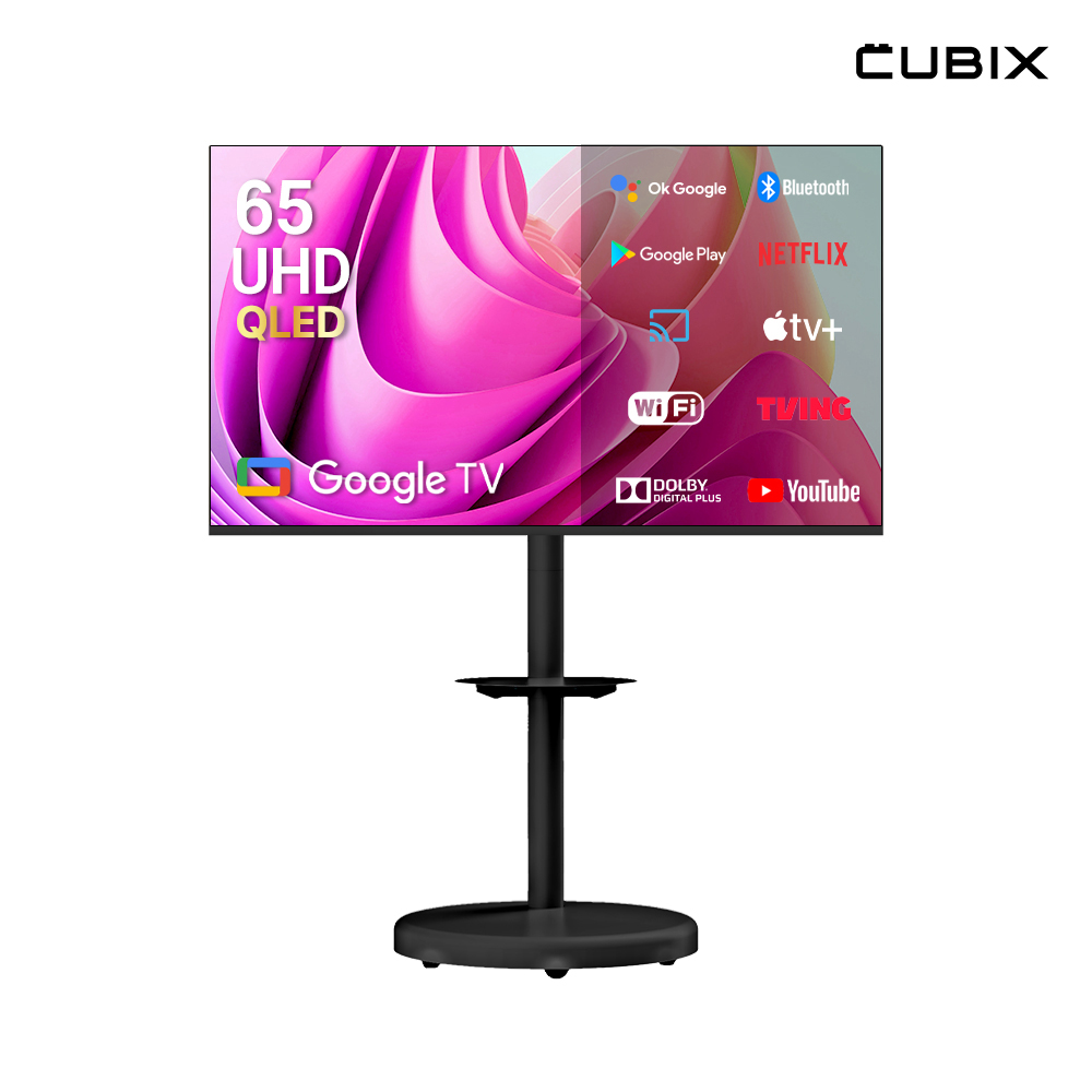 무빙큐빅스 블랙에디션 삼탠바이미 165cm(65인치) UHD 4K QLED 스마트티비 셋트 이동식 TV 삼텐바이미 중소바이미 - 상세 이미지 3