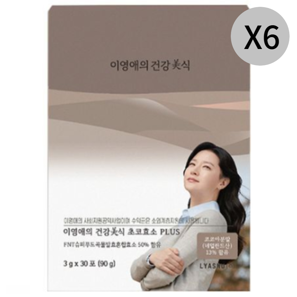 건강미식 초코효소 플러스 곡물발효 분해효소 30포 X6 : 이리와코리아