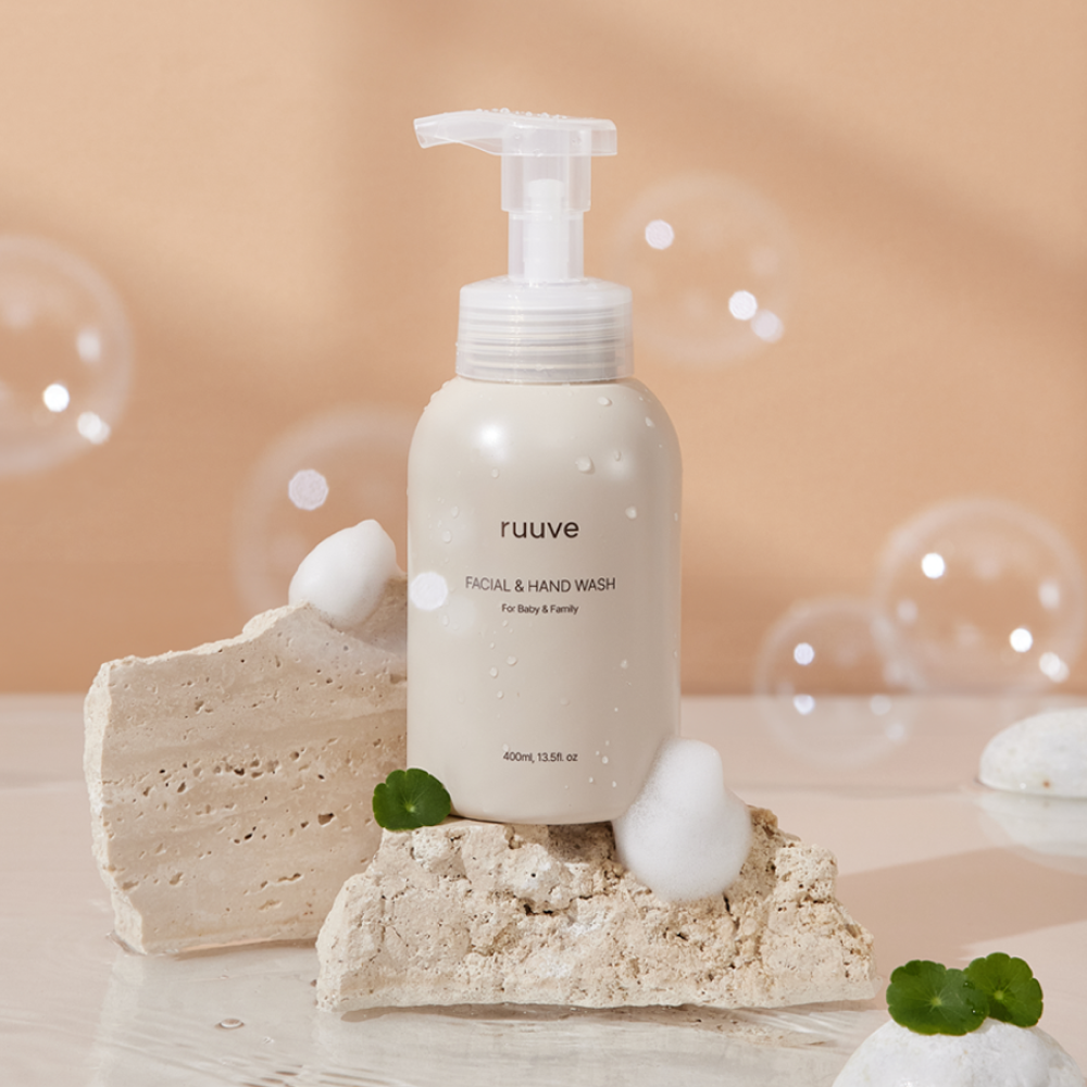 러베 아기 유아 어린이 키즈 페이셜 앤 핸드워시 버블 거품형 유아 손세정제 400ml