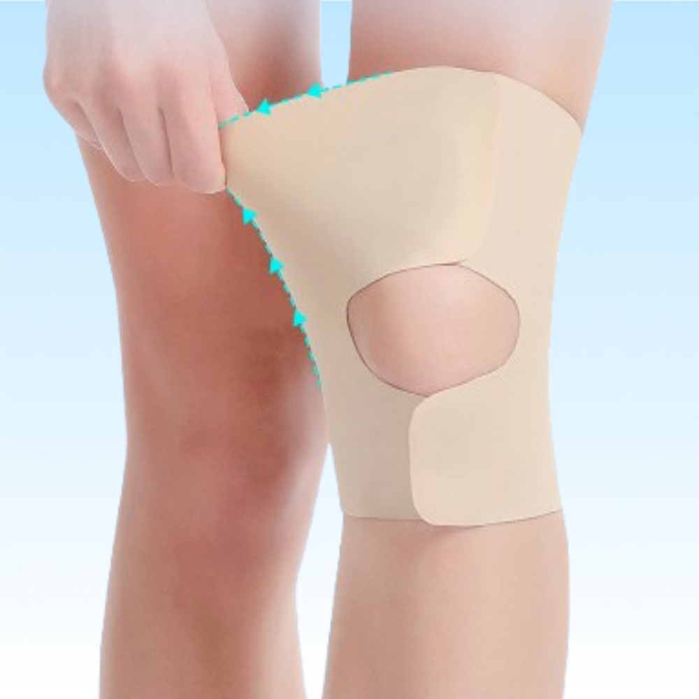 초경량 무릎보호대 1mm 얇은 슬림한 아대 연골 슬개골 슬개건 고정 테이핑 - 상세 이미지 5
