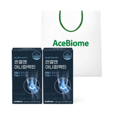[비에날씬] 관절엔 아나파랙틴 천심련추출물 630mg X 60정 X 2개 (2개월)(쇼핑백 증정)