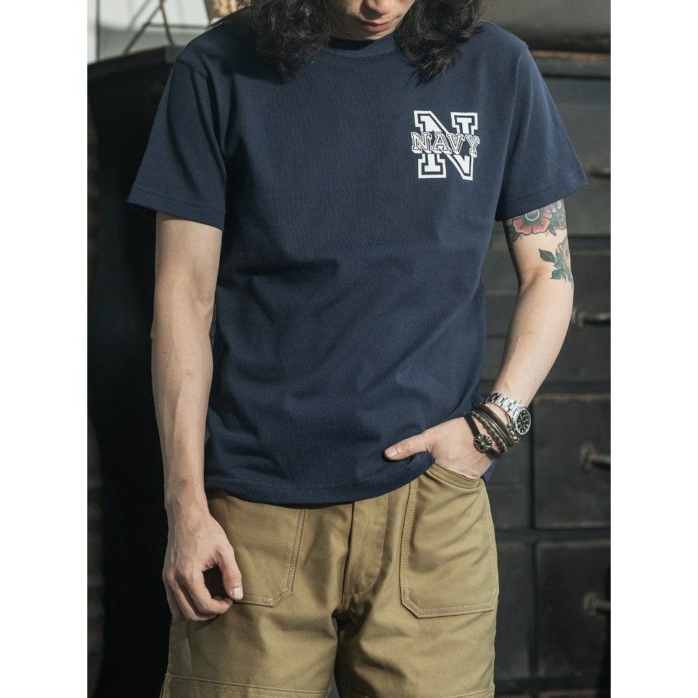 논스탁 미해군 반팔 티셔츠 아메카지 워크웨어 여름 네이비 S