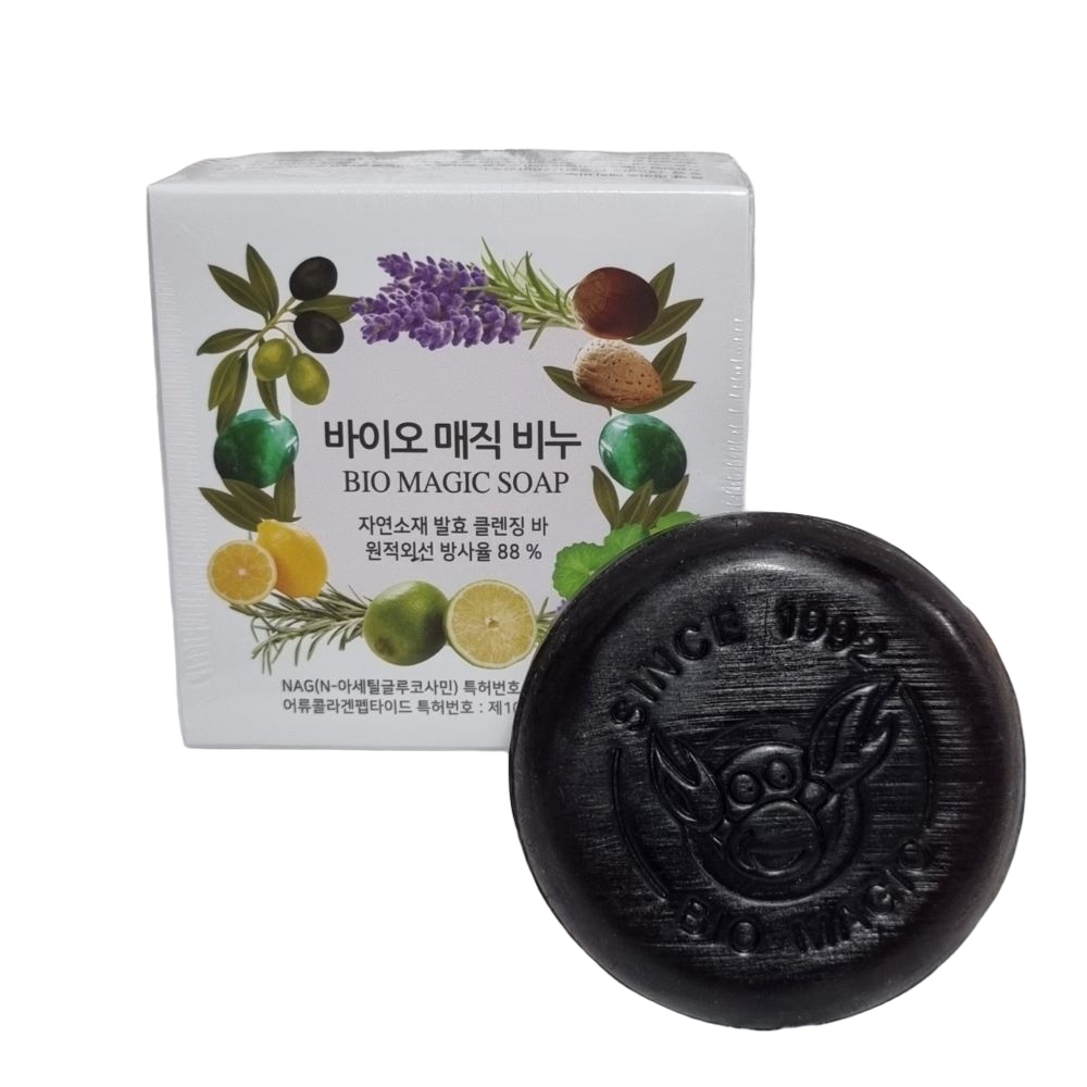 천연비누 키토라이프 바이오 매직 프리미엄 수제비누민감성 저자극 발효비누 : 라운오