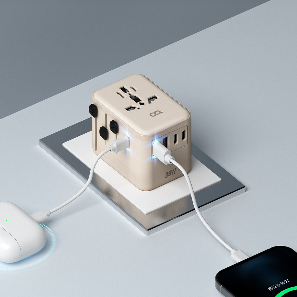 오아 포켓터 해외 여행용 멀티 어댑터 돼지코 멀티탭 EU 일본 중국 미국 플러그