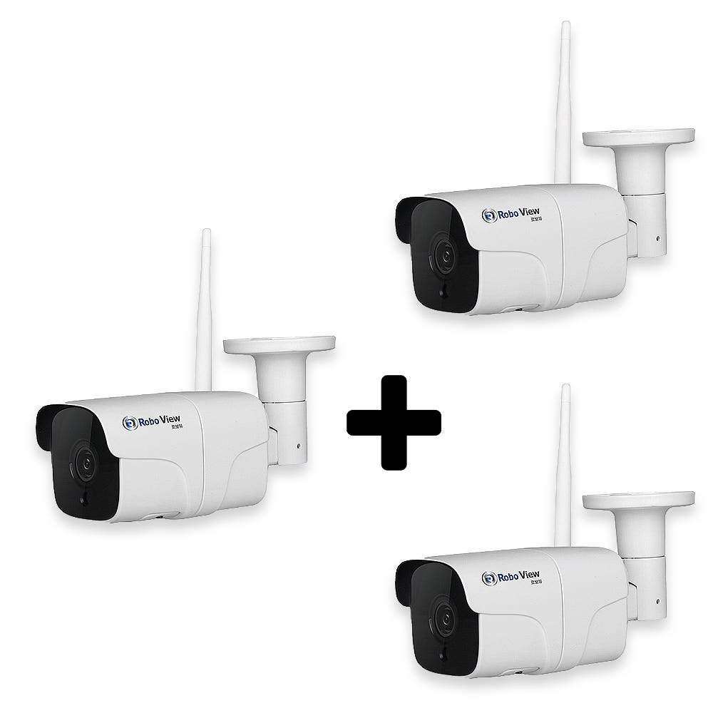 글로벌아이넷 로보뷰G 홈 IP 카메라 CCTV 3.6mm 200만화소 3개 - 메인 이미지