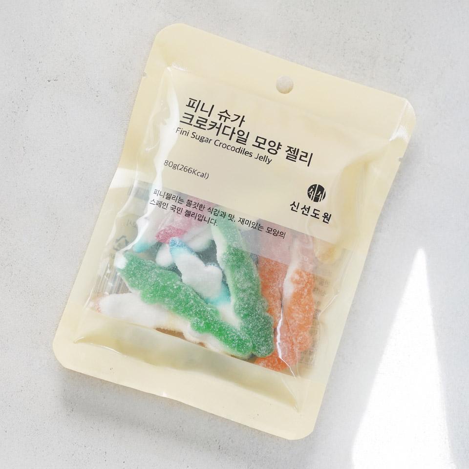 메가마트 신선도원 피니 슈가 크로커다일 모양 젤리 80g - 상세 이미지 2