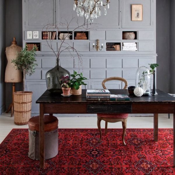 베이자플로우 PVC 타일 러그 - 페르시안 다크 180 x 260 cm