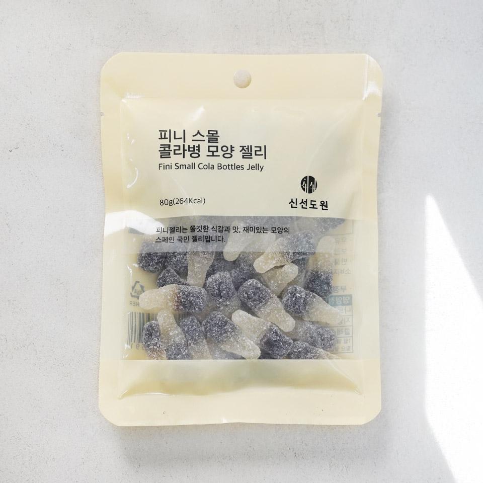 메가마트 신선도원 피니스몰 콜라병 모양 젤리 80g - 메인 이미지