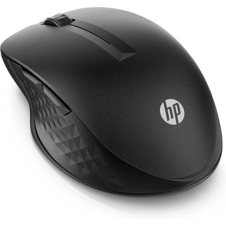 HP Inc. [해외]HP 430 멀티 디바이스 무선 마우스(블랙) - Bluetooth 5.2 및 2.4GHz USB 수신기 동글 - 4000 DPI 커서 추적, 4개의 사용자 지정 가능한 버