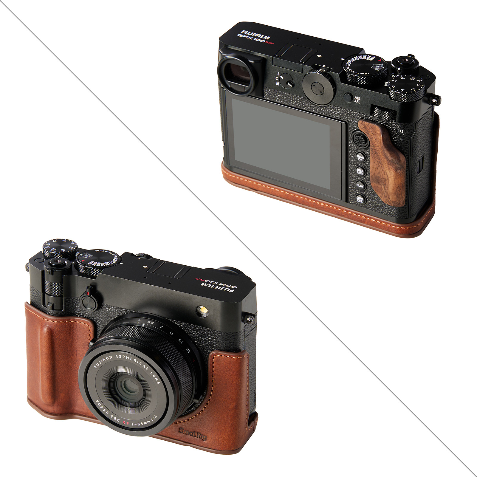 스몰리그 FUJIFILM GFX100RF 전용 가죽 케이스 키트 (브라운) 5268 - 상세 이미지 4
