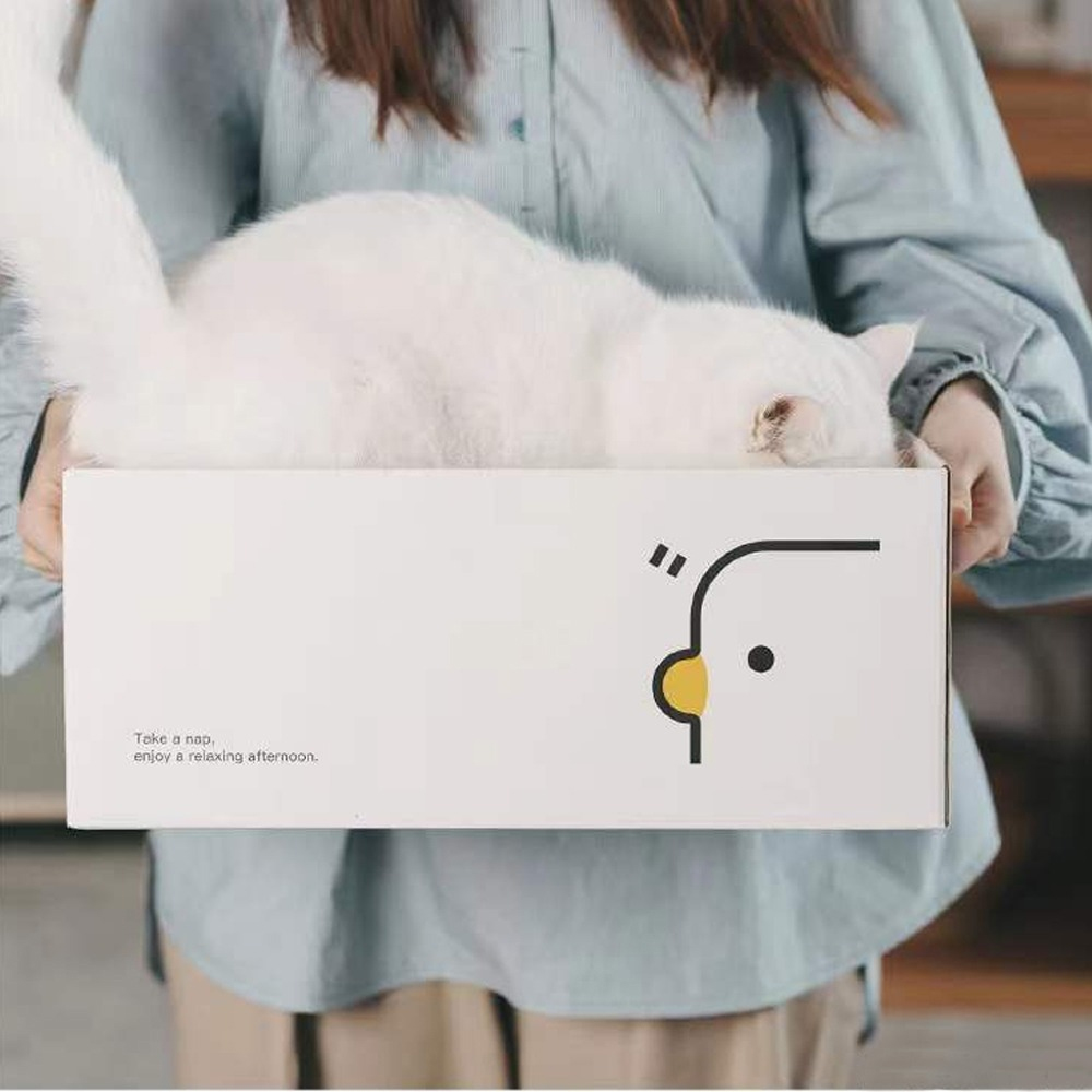 개과천선 어몽드 트레이 고양이 스크래쳐 바구니 박스 발톱관리 평판형 골판지 이미지 8