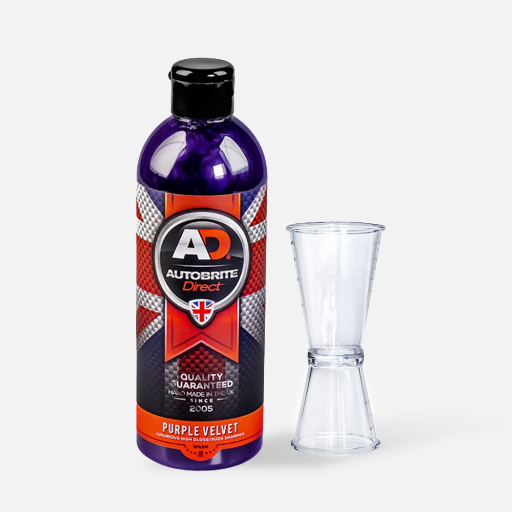 AD오토브라이트 퍼플벨벳 하이글로스 카샴푸 500ml+딜루션 지거 세차샴푸 계량컵 - 메인 이미지