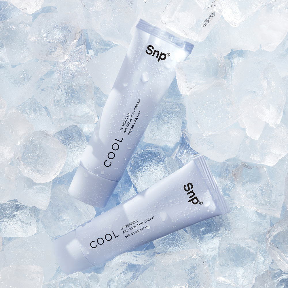 Snp UV 퍼펙트 에어쿨 수분 충전 선크림 50g 쿨링 선블록 SPF50+ PA++++ 제품 이미지