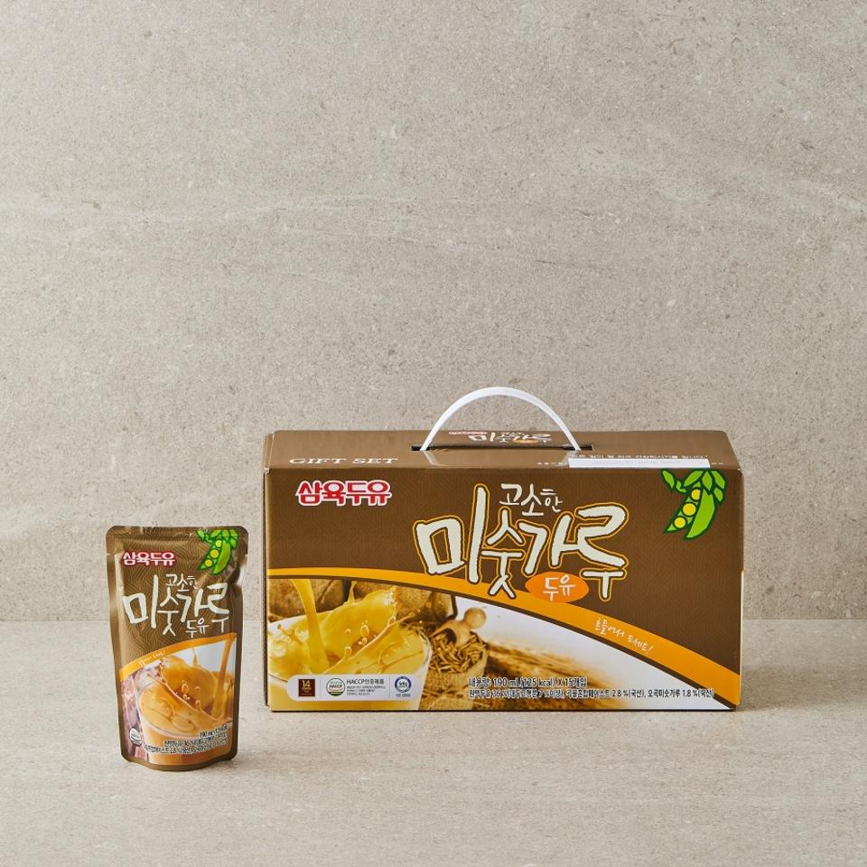 메가마트 삼육두유 고소한 미숫가루 두유 190mlx15개x3박스 - 상품 이미지