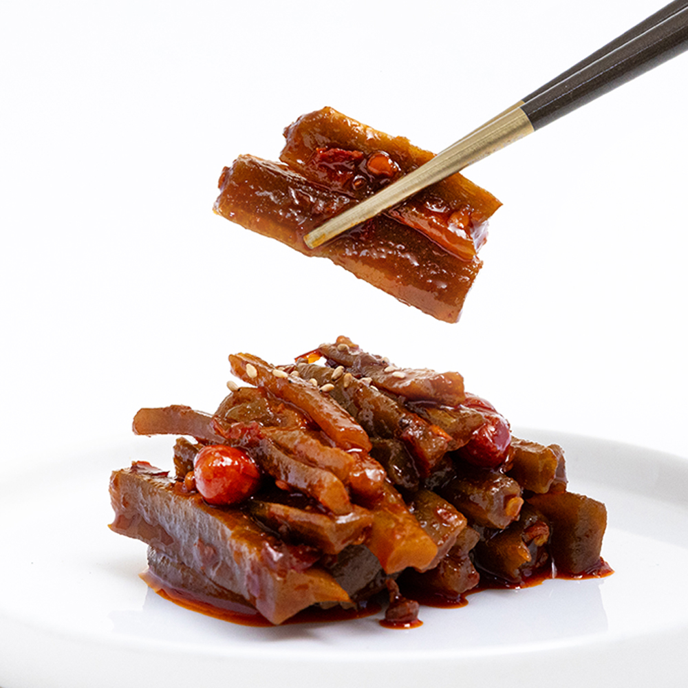곰테이블 매콤한 마라 궁채장아찌 500g - 상품 이미지