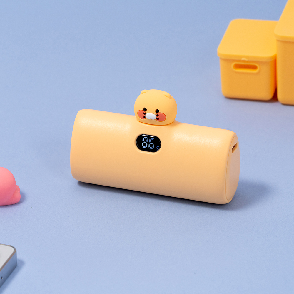 카카오프렌즈 빼꼼 도킹형 20W 보조배터리 5000mAh (C타입) 춘식이 - 상품 이미지