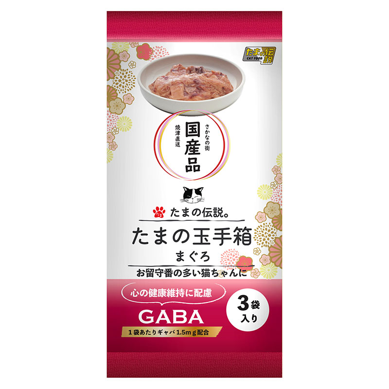 일본 참치 타마의 전설 타마테바코 180g (60g x 3) 고양이사료