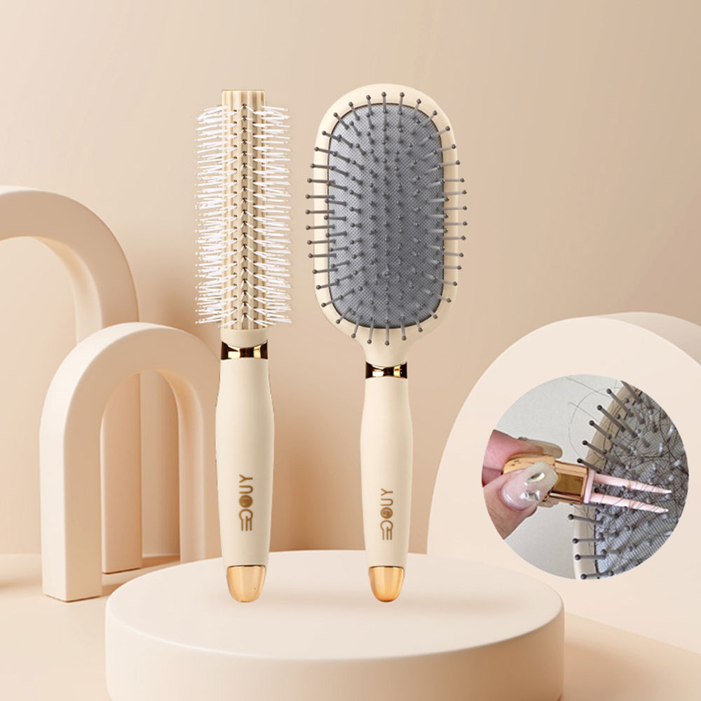 두피 마사지 빗 뿌리볼륨 헤어 드라이 브러쉬1 +롤빗 1세트 - 상품 이미지