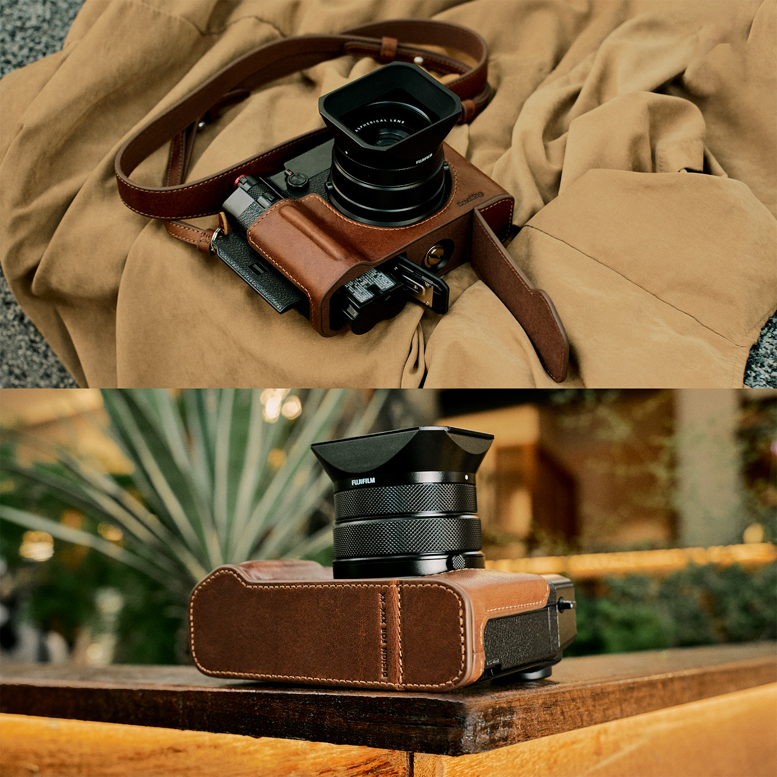 스몰리그 FUJIFILM GFX100RF 전용 가죽 케이스 키트 (브라운) 5268 - 상세 이미지 5
