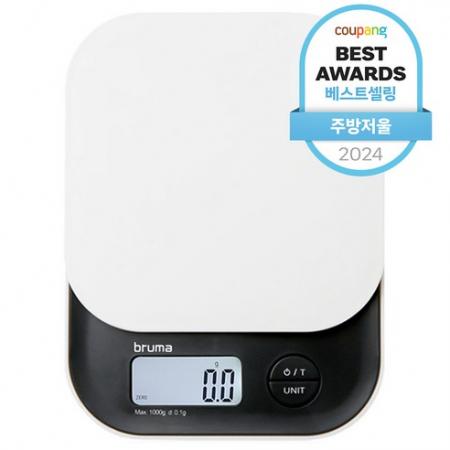 브루마 디지털 주방저울 1kg 블랙+아이보리 LS350 one option : 슈어원상사