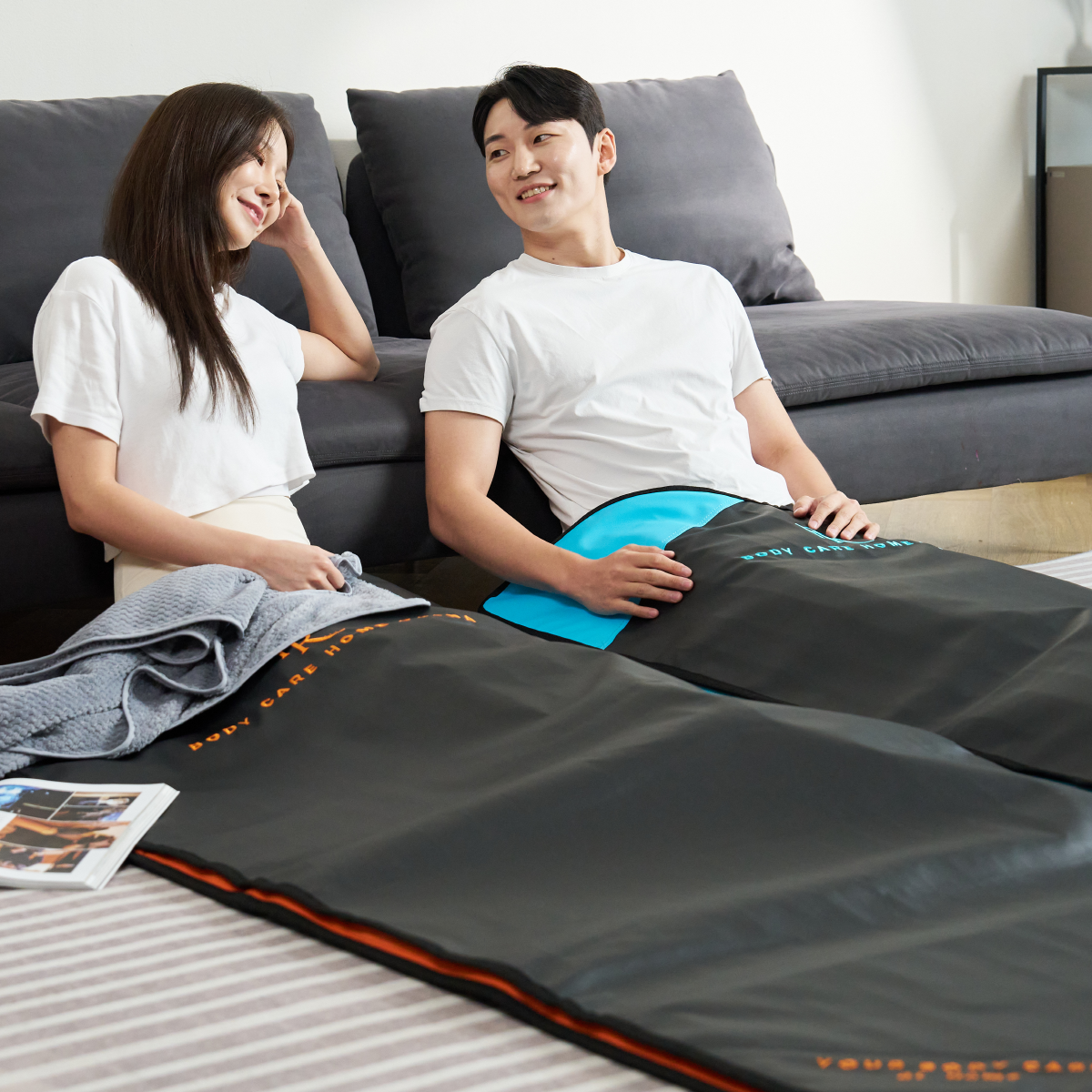 [2세트 할인]폴스킨 홈 사우나 온열매트 전기매트 게르마늄 세라믹 카본매트