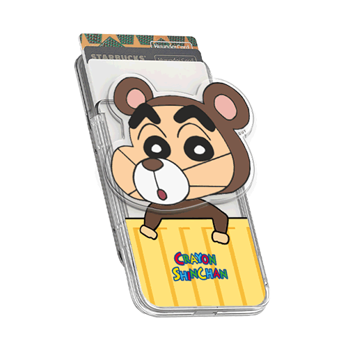 [SHINCHAN] 짱구는못말려 투명 맥세이프 슬라이드 카드지갑+스마트톡[투명_애니멀 코스튬] - 상세 이미지 3