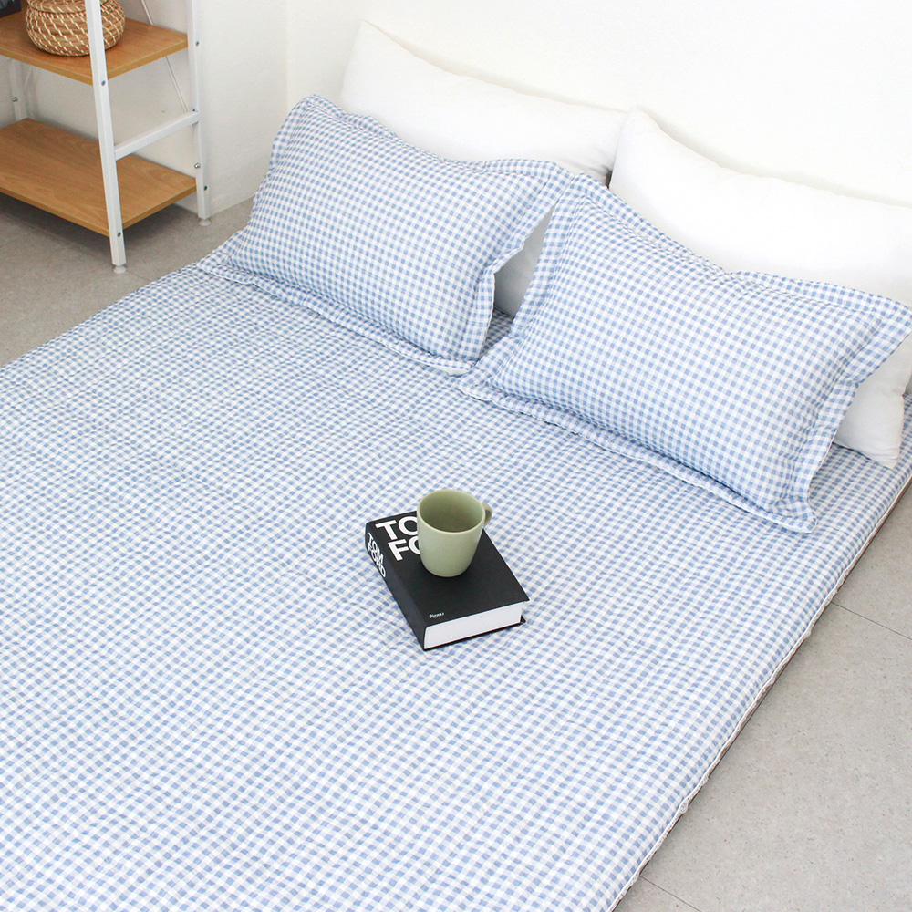 아르떼베딩 시원한 리플 시어서커 여름 미끄럼방지 냉감 이불 바닥 요매트 썸머체크 S