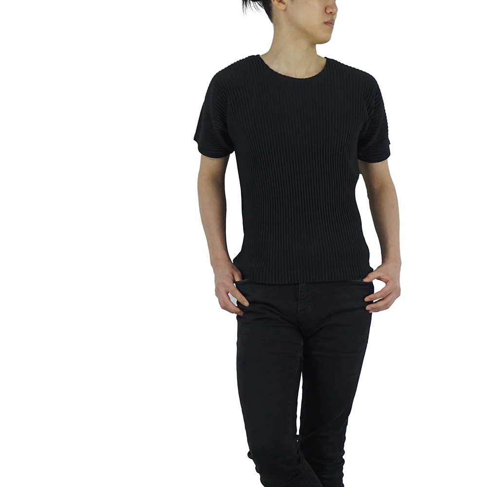 이세이미야케 옴므 플리세 베이직 반팔 티셔츠 블랙 HP46 JK420 15 - 상세 이미지 2
