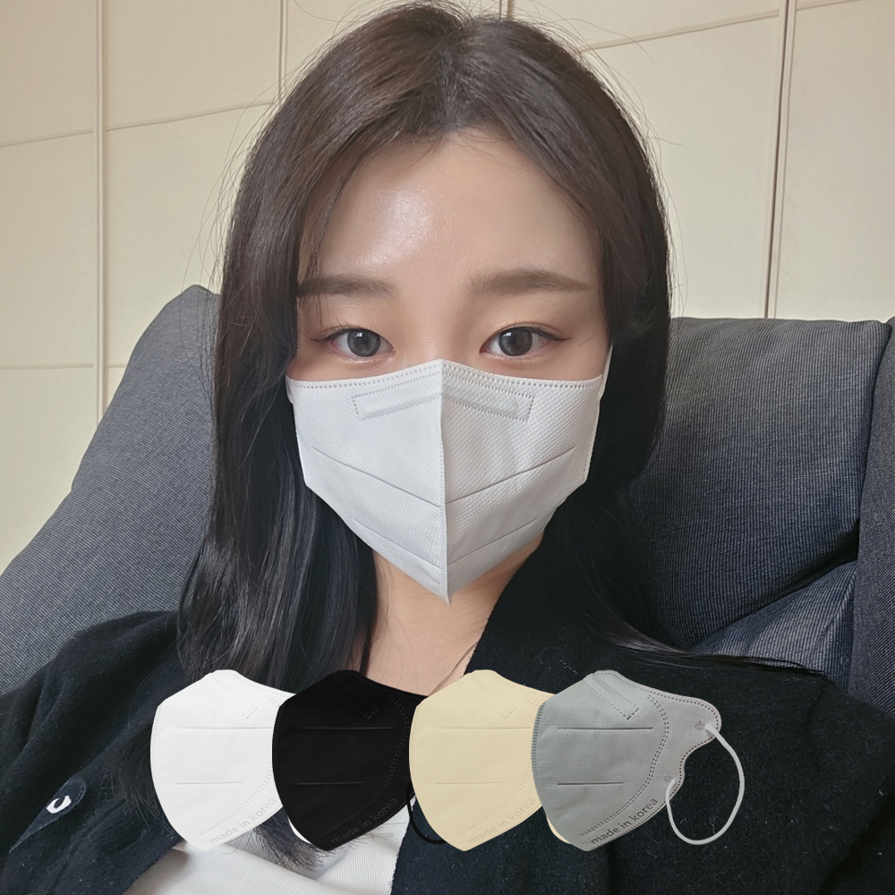 새부리형 마스크 KF94 세부리형 컬러 여름용 숨쉬기편한 여름 얇은 일회용 50매+50매