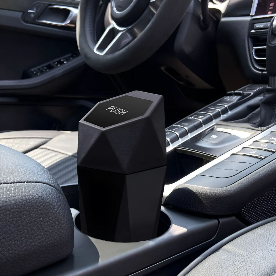 차량용 휴지통 컵홀더 미니 뚜껑포함 쓰레기통 앞좌석 뒷좌석 차옆문 도어포켓