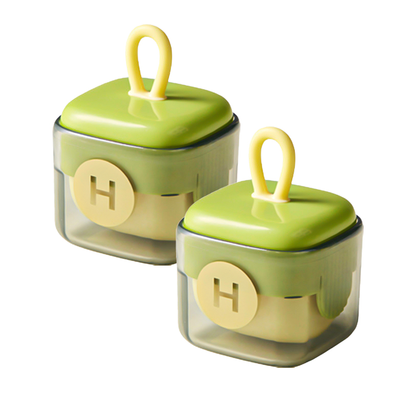 유즈베러띵 포켓 미니 씻어쓰는 돌돌이 휴대용 반영구 세트 그린 2개