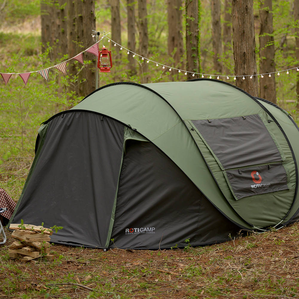 로티캠프 원터치 텐트 그늘막 캠핑 팝업 감성 비치 나들이 MBD5 탄